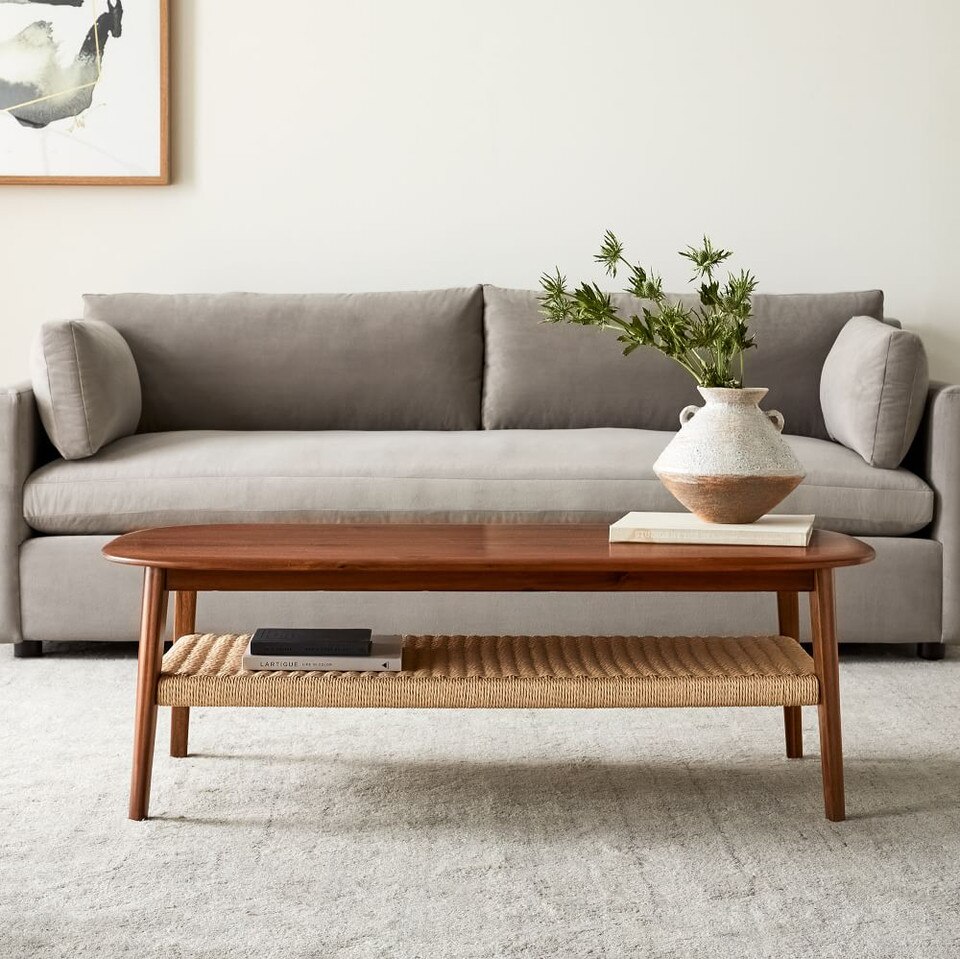 Chadwick MidCentury Rectangle Coffee Table (122 cm) West Elm Australia